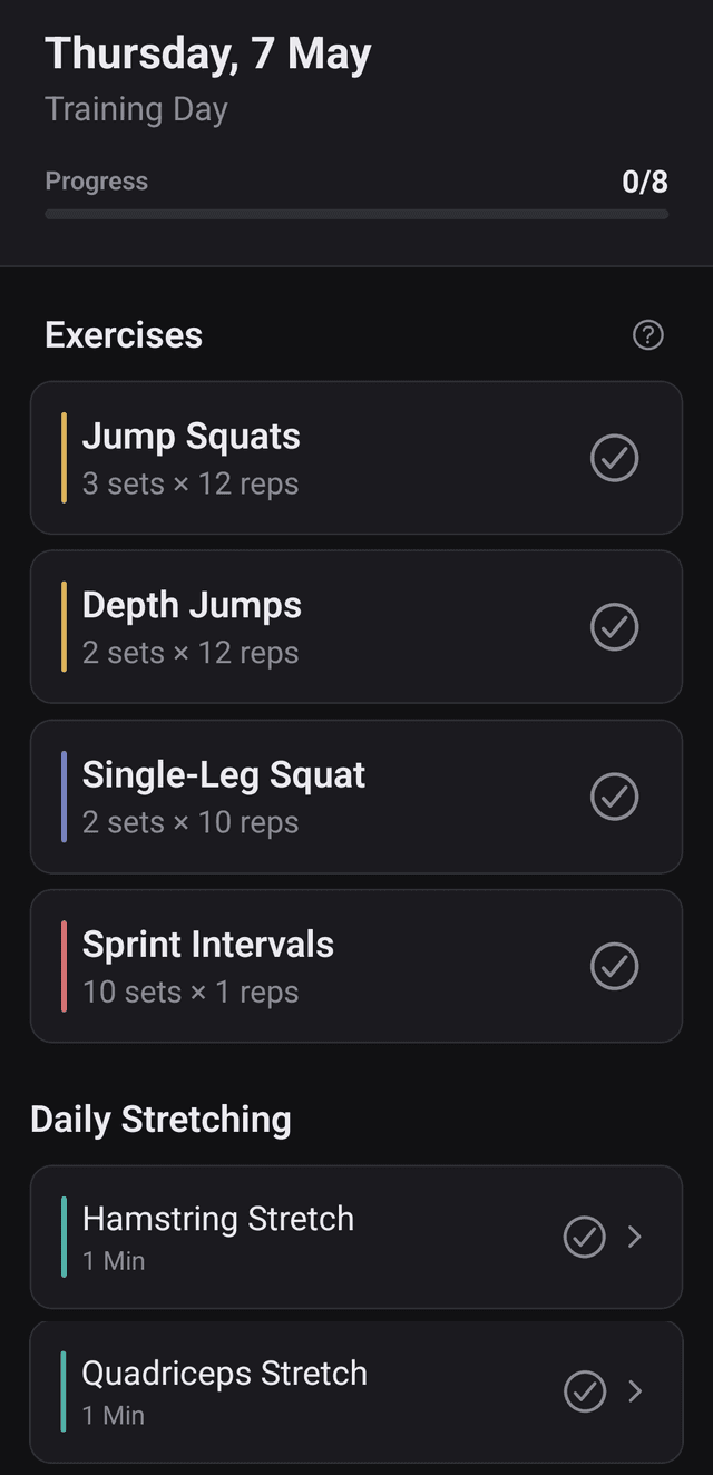 Drillr app screen