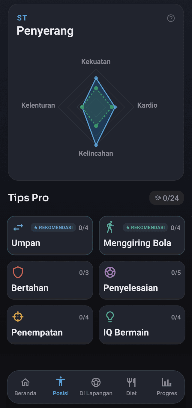 Layar aplikasi Drillr