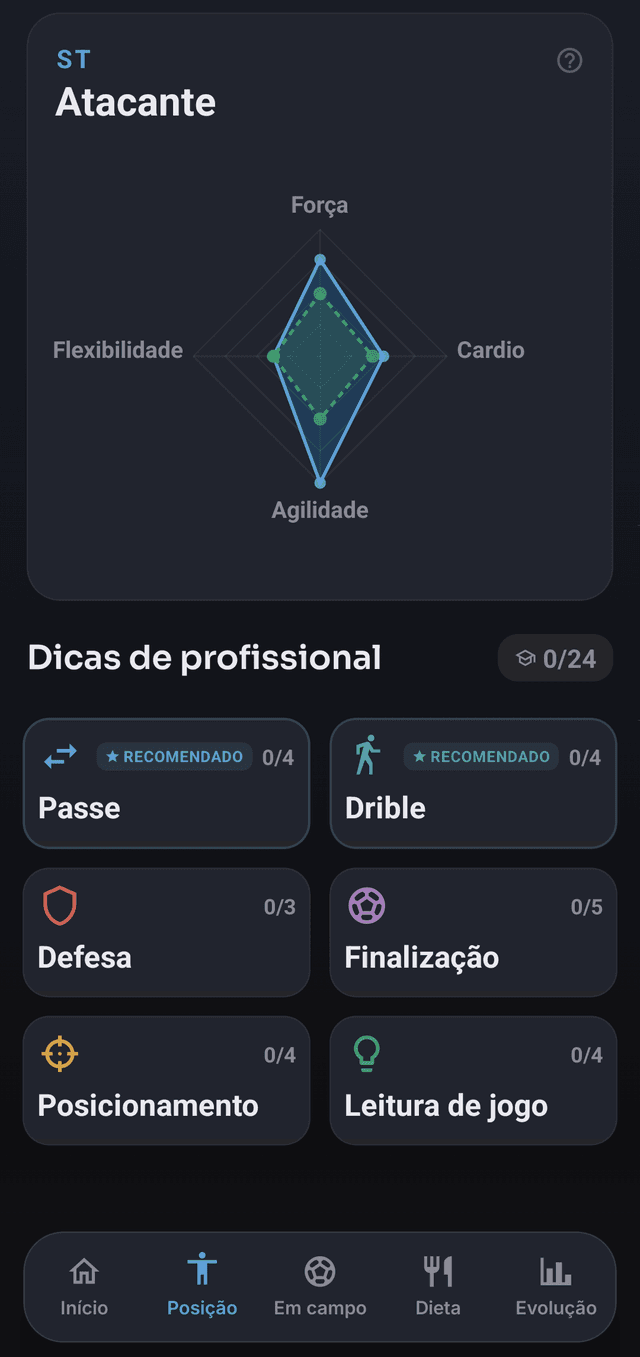 Tela do app Drillr