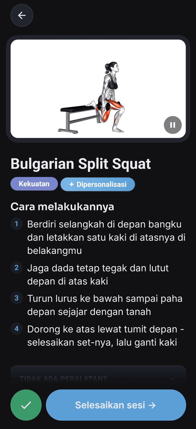 Berlatih setiap hari