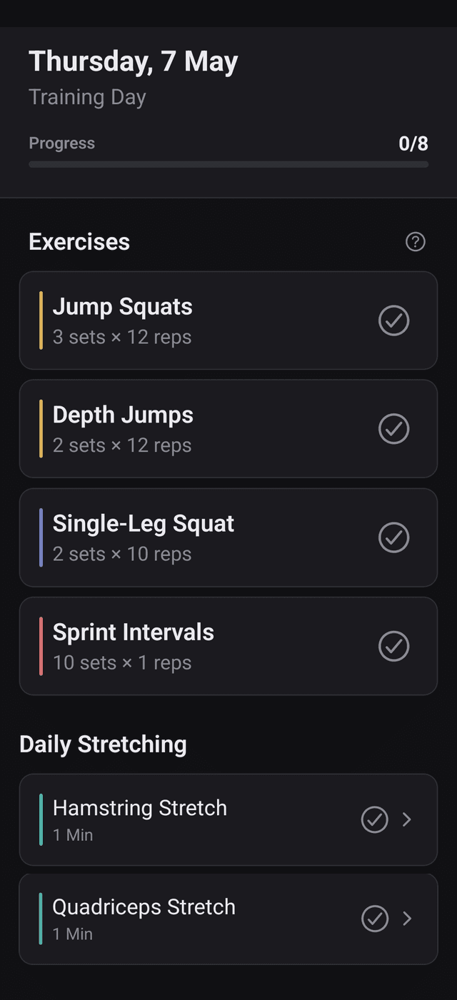 Train every day
