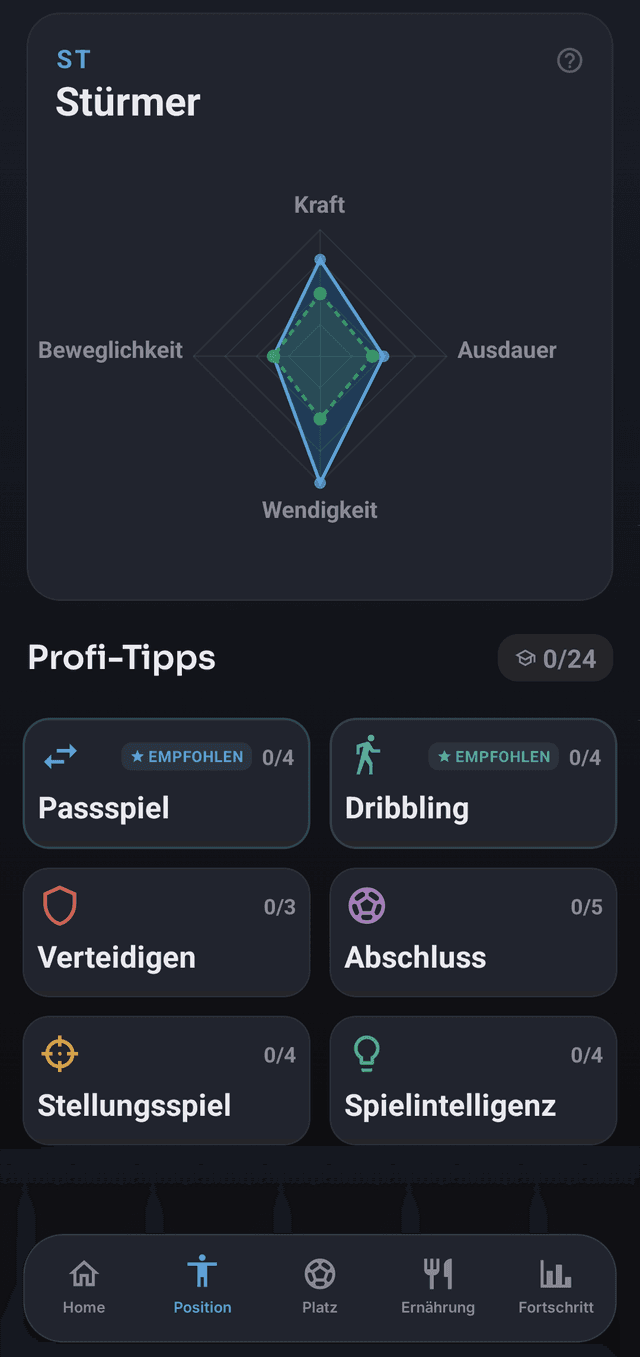 Screenshot der Drillr-App