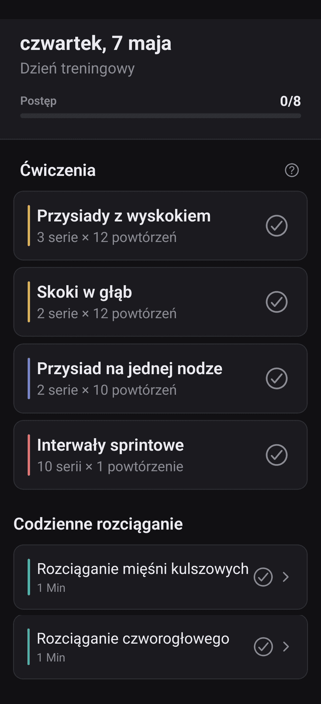 Trenuj codziennie